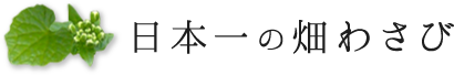 日本一の畑わさび